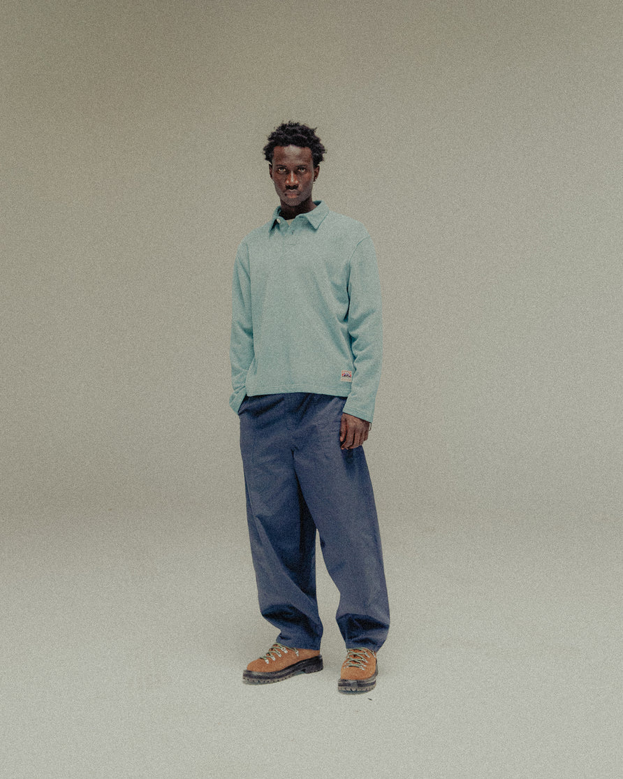 Emmett 1/4 Polo - Teal