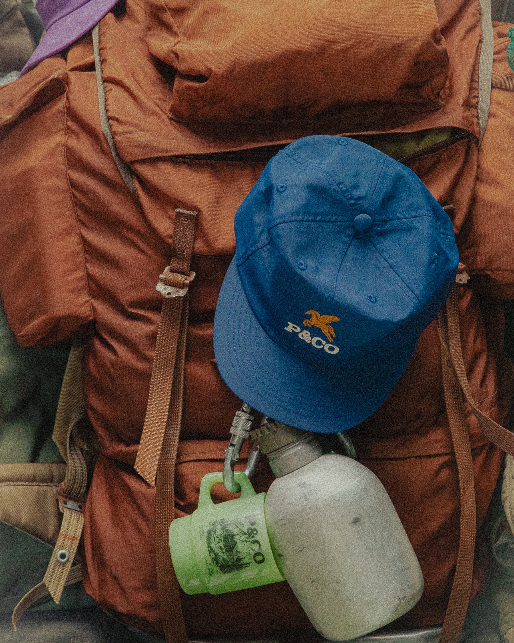 Pegasus Nylon 5 Panel Cap - Navy