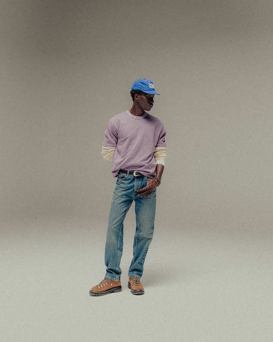 Essential Boxy T-Shirt - Plum Purple
