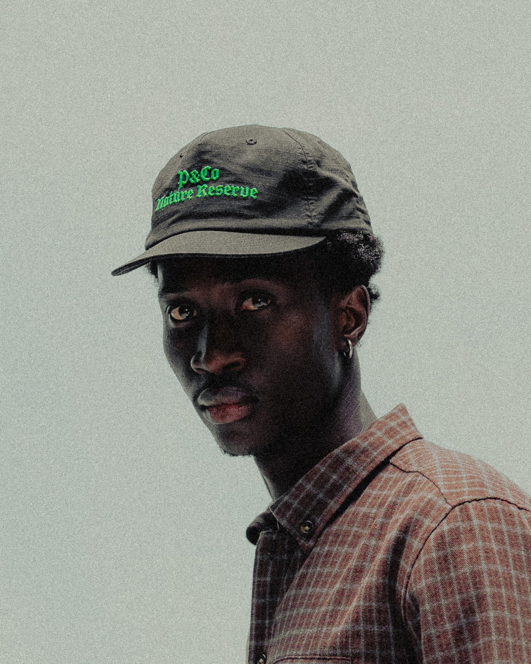 Nature Reserve Ripstop 5 Panel Cap - Black
