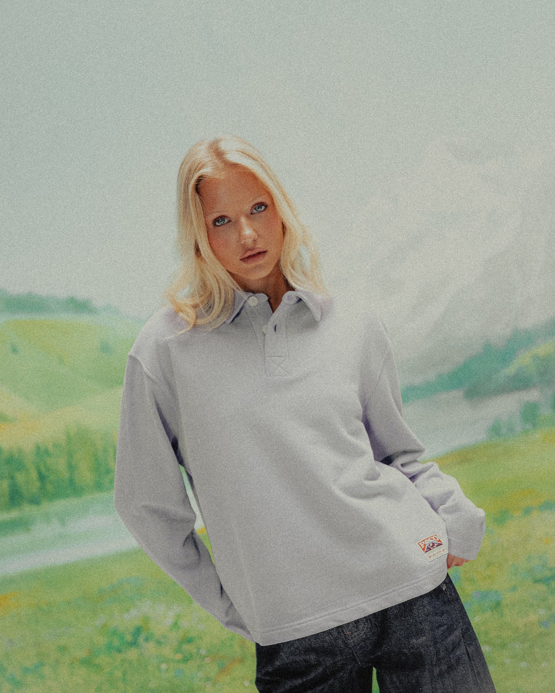 Emmett 1/4 Polo - Lavender