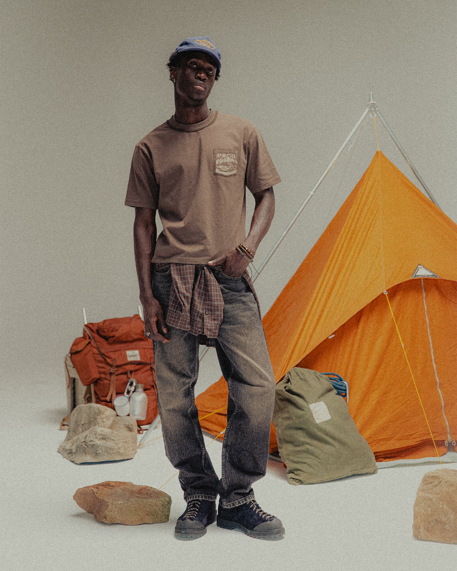 Mt. Regent Boxy T-Shirt - Washed Brown