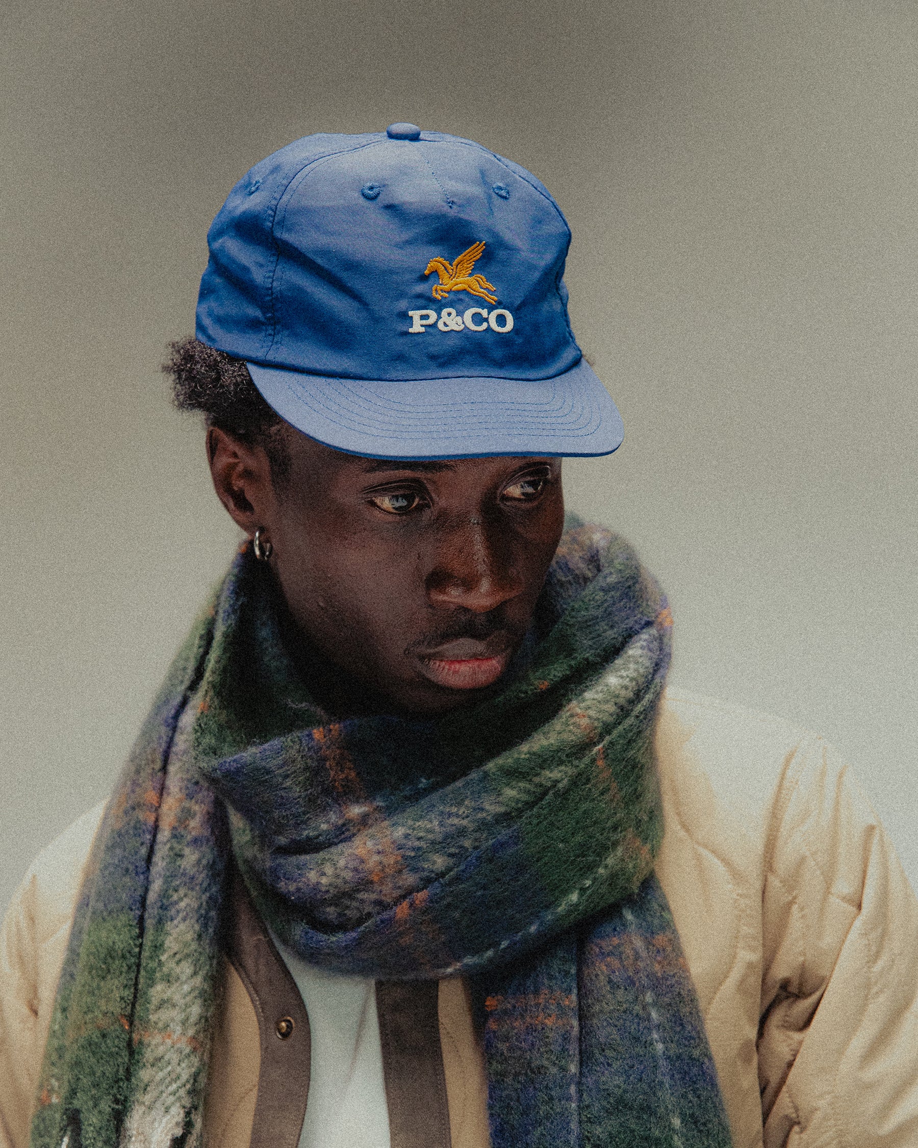 Pegasus Nylon 5 Panel Cap - Navy
