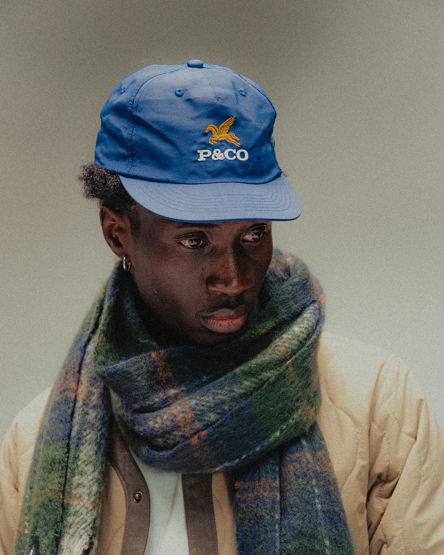 Pegasus Nylon 5 Panel Cap - Navy