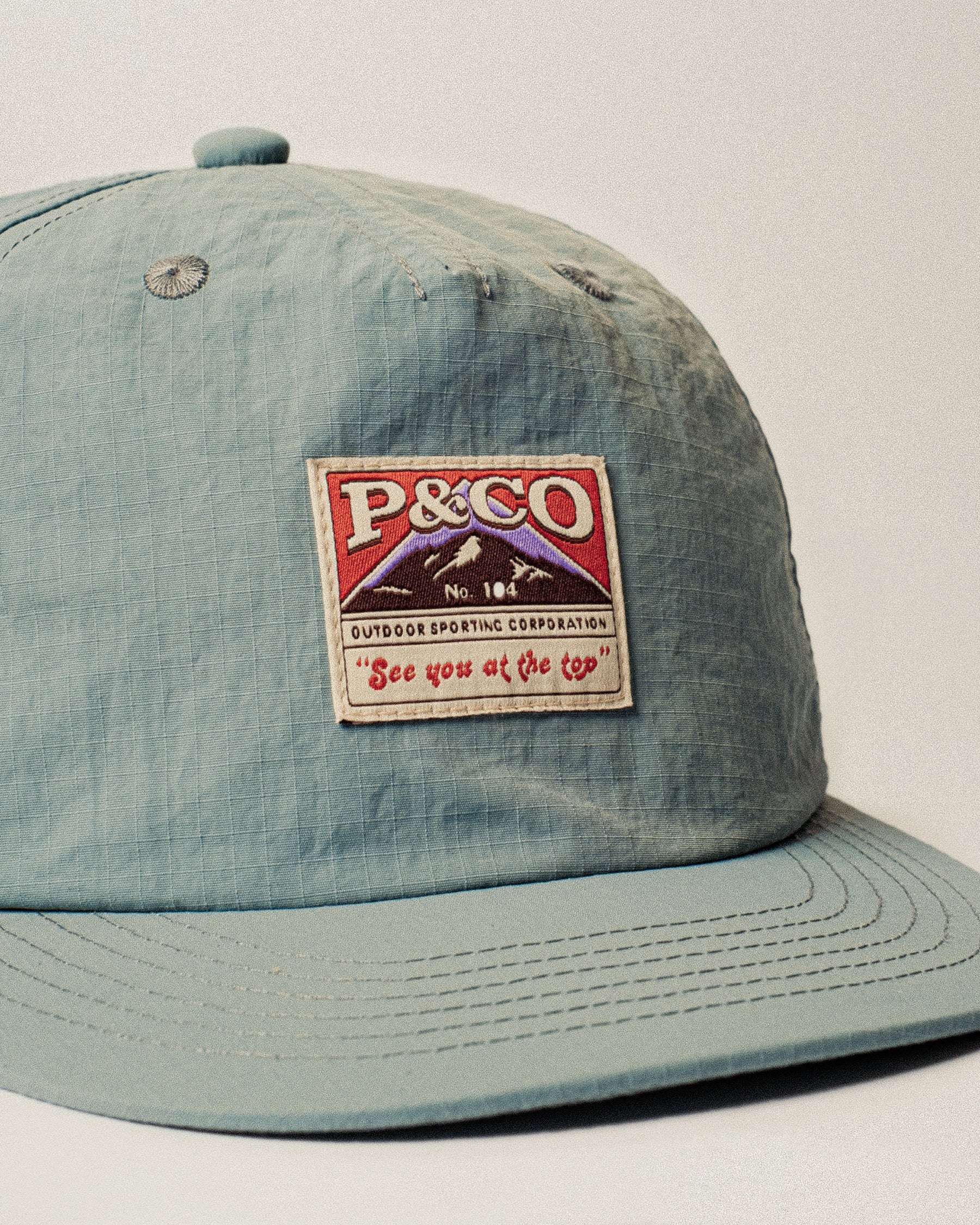 Outdoor Corp. Ripstop 5 Panel Cap - Teal 