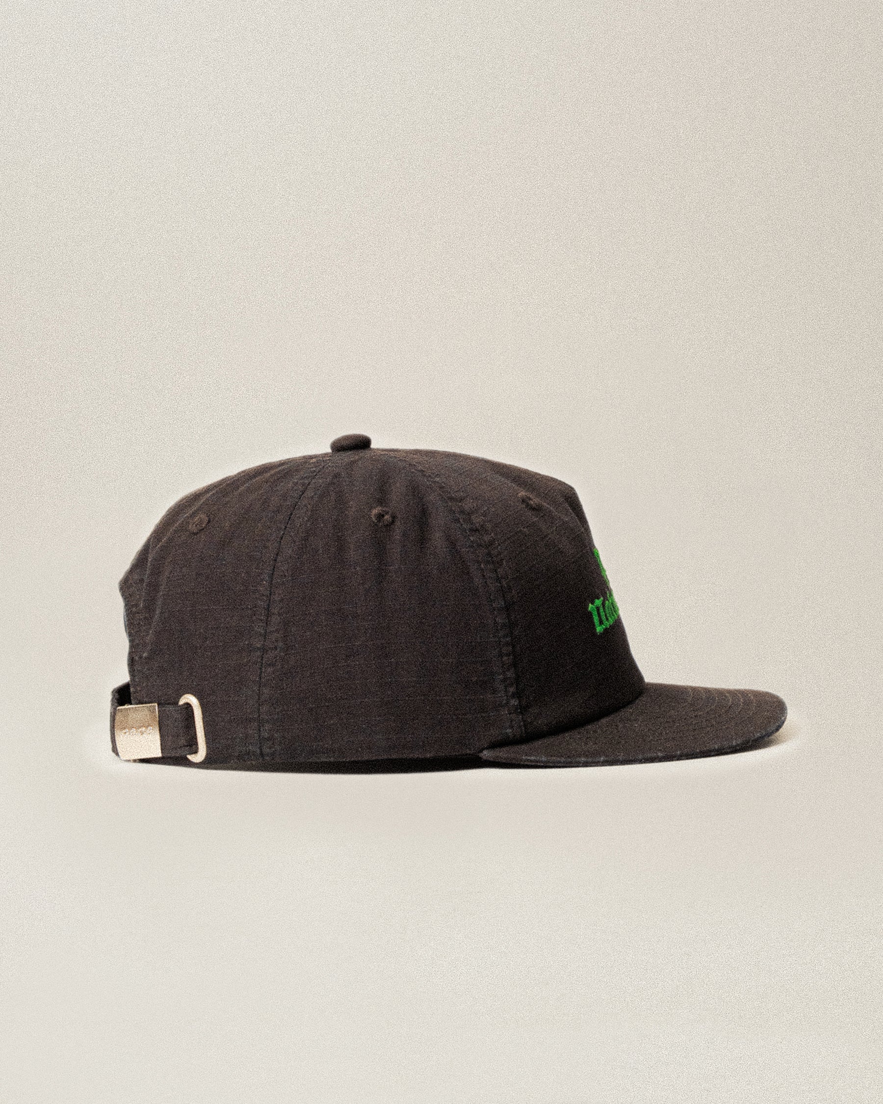 Nature Reserve Ripstop 5 Panel Cap - Black