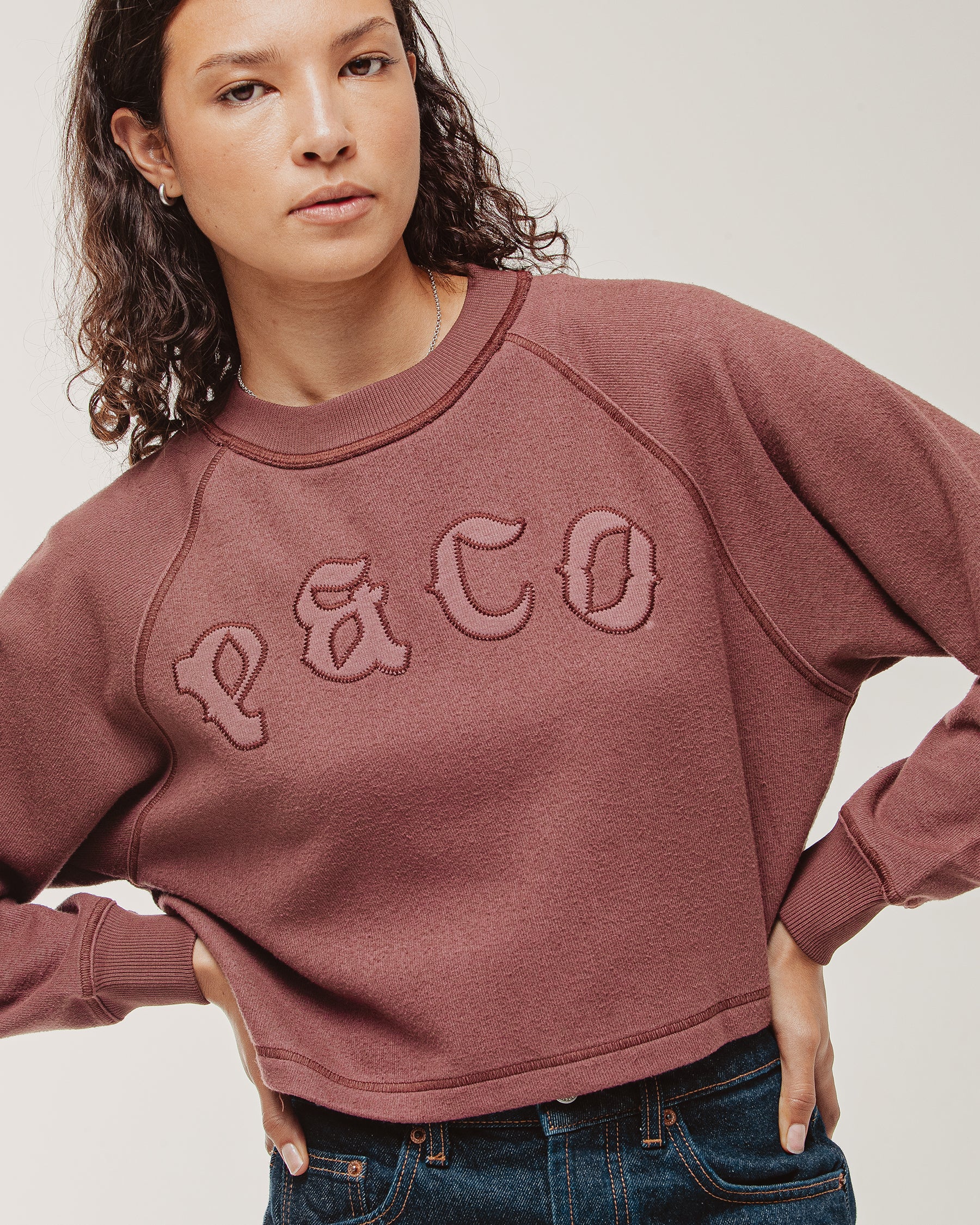 P&Co Raglan Longsleeve - Aubergine
