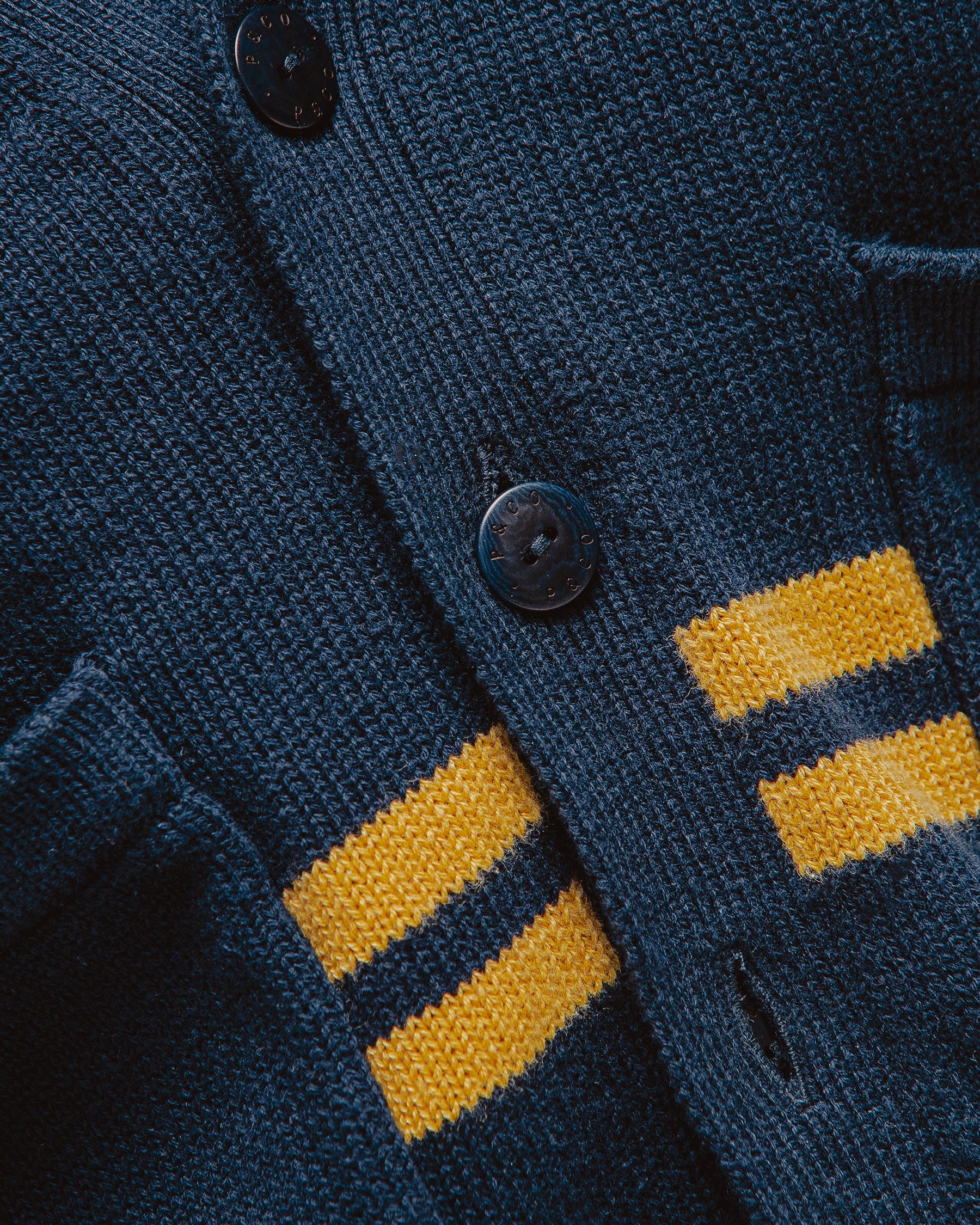 Josie Varsity Cardigan - Navy