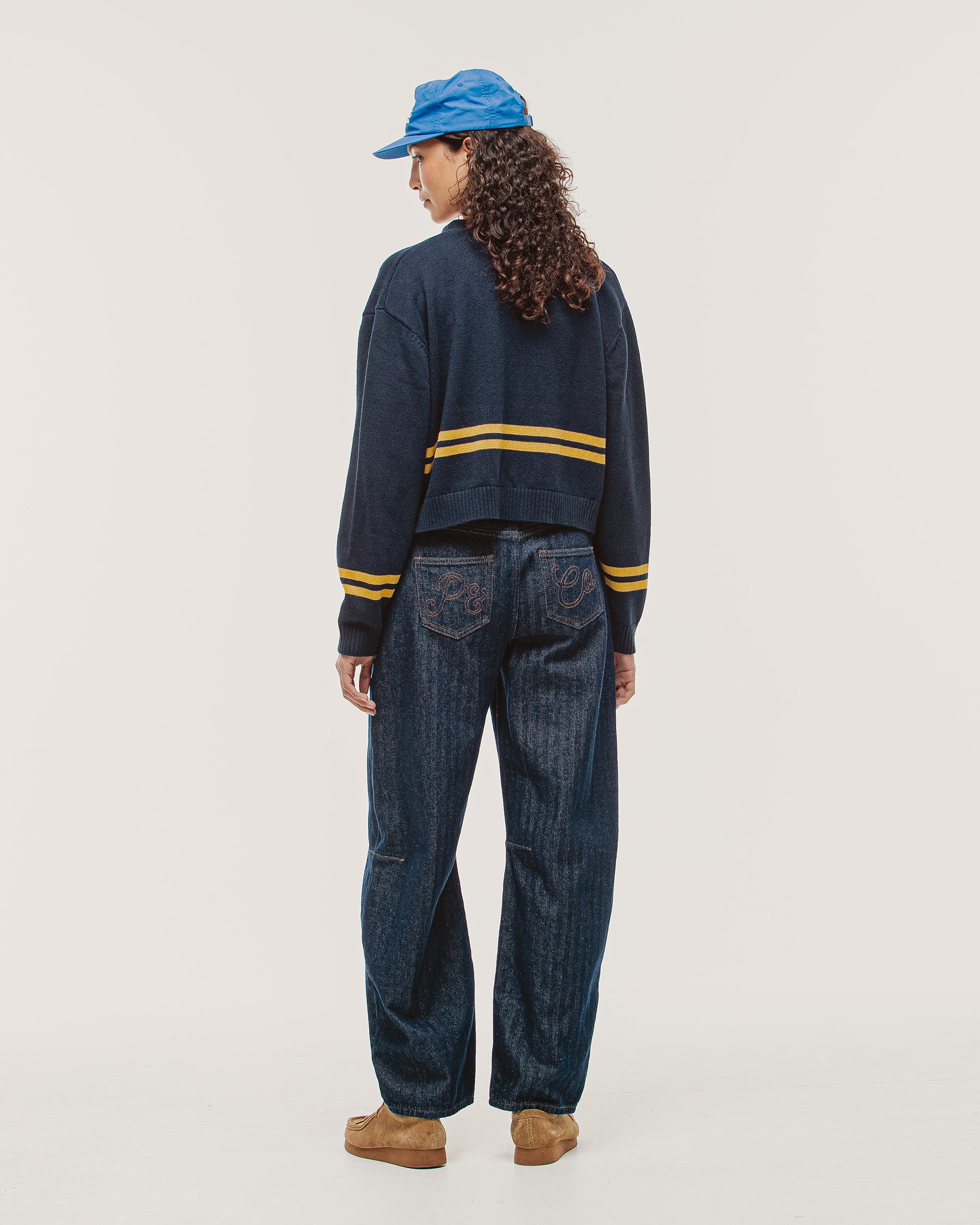 Josie Varsity Cardigan - Navy