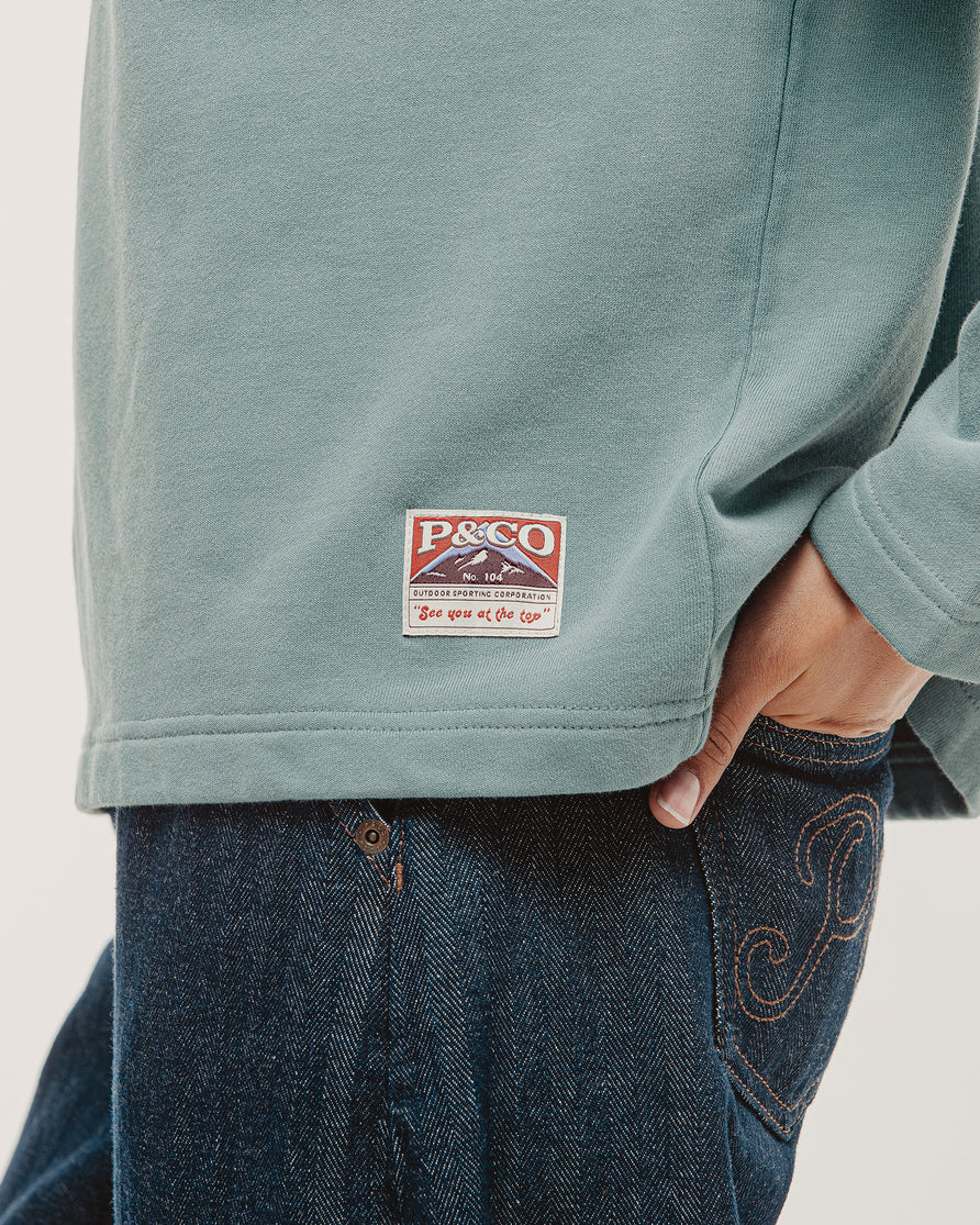 Emmett 1/4 Polo - Teal