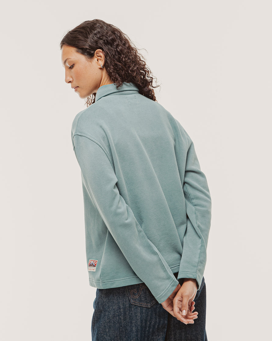 Emmett 1/4 Polo - Teal