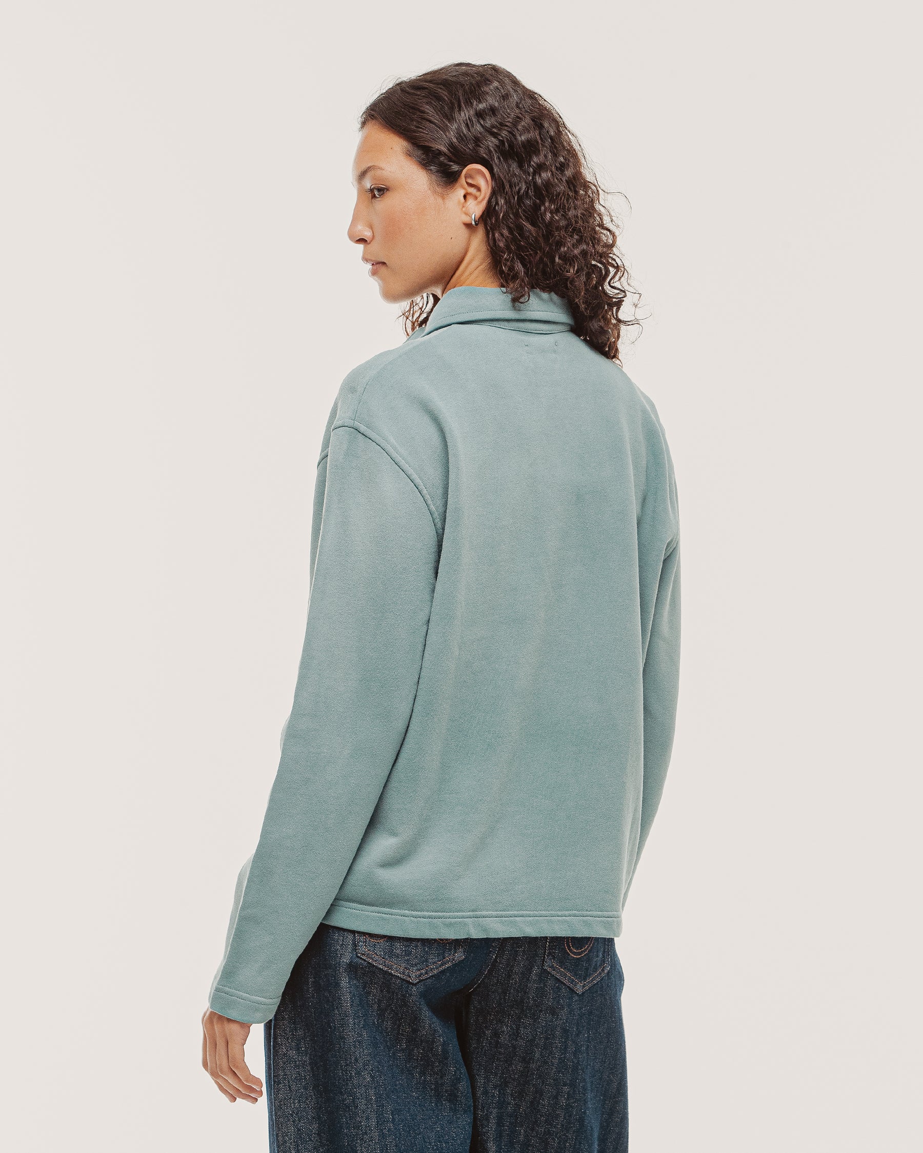Emmett 1/4 Polo - Teal