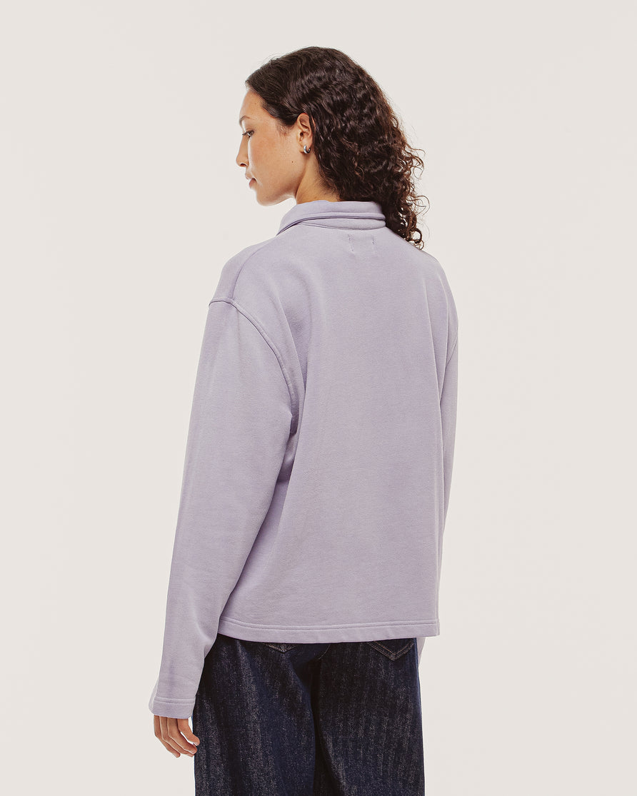 Emmett 1/4 Polo - Lavender