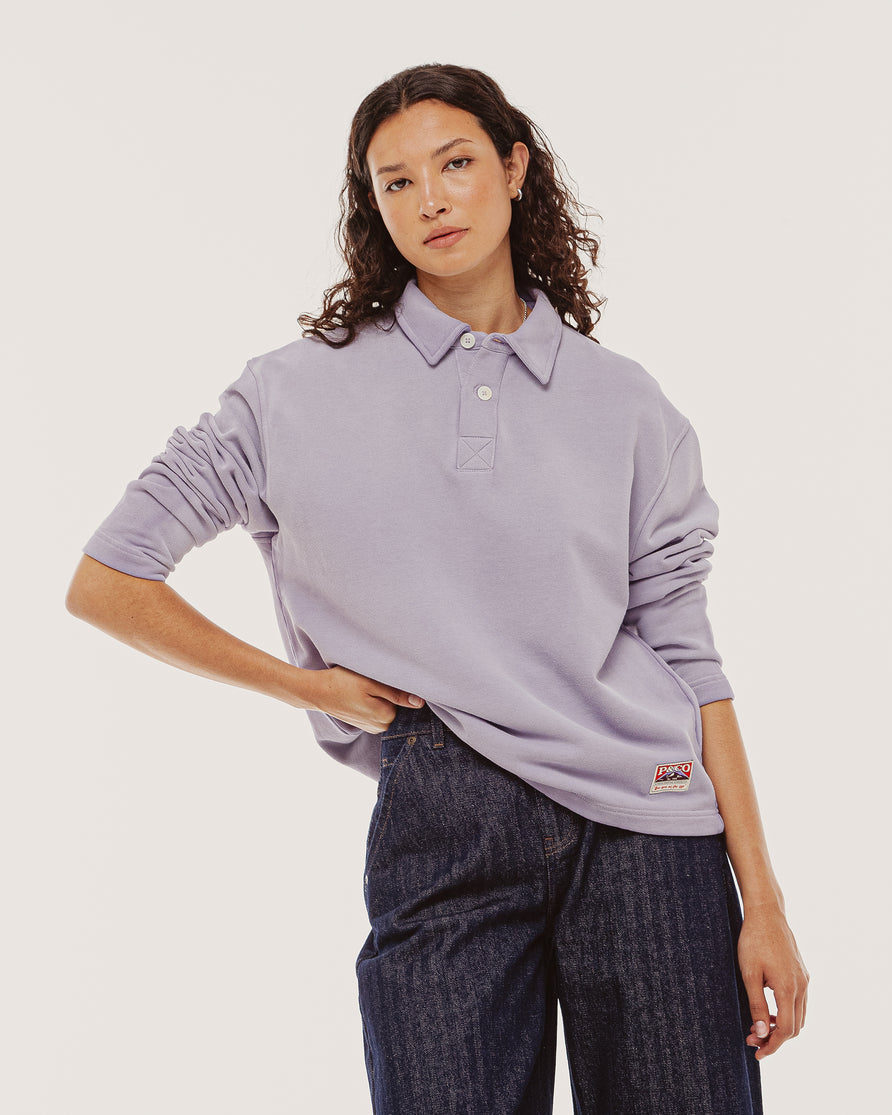 Emmett 1/4 Polo - Lavender