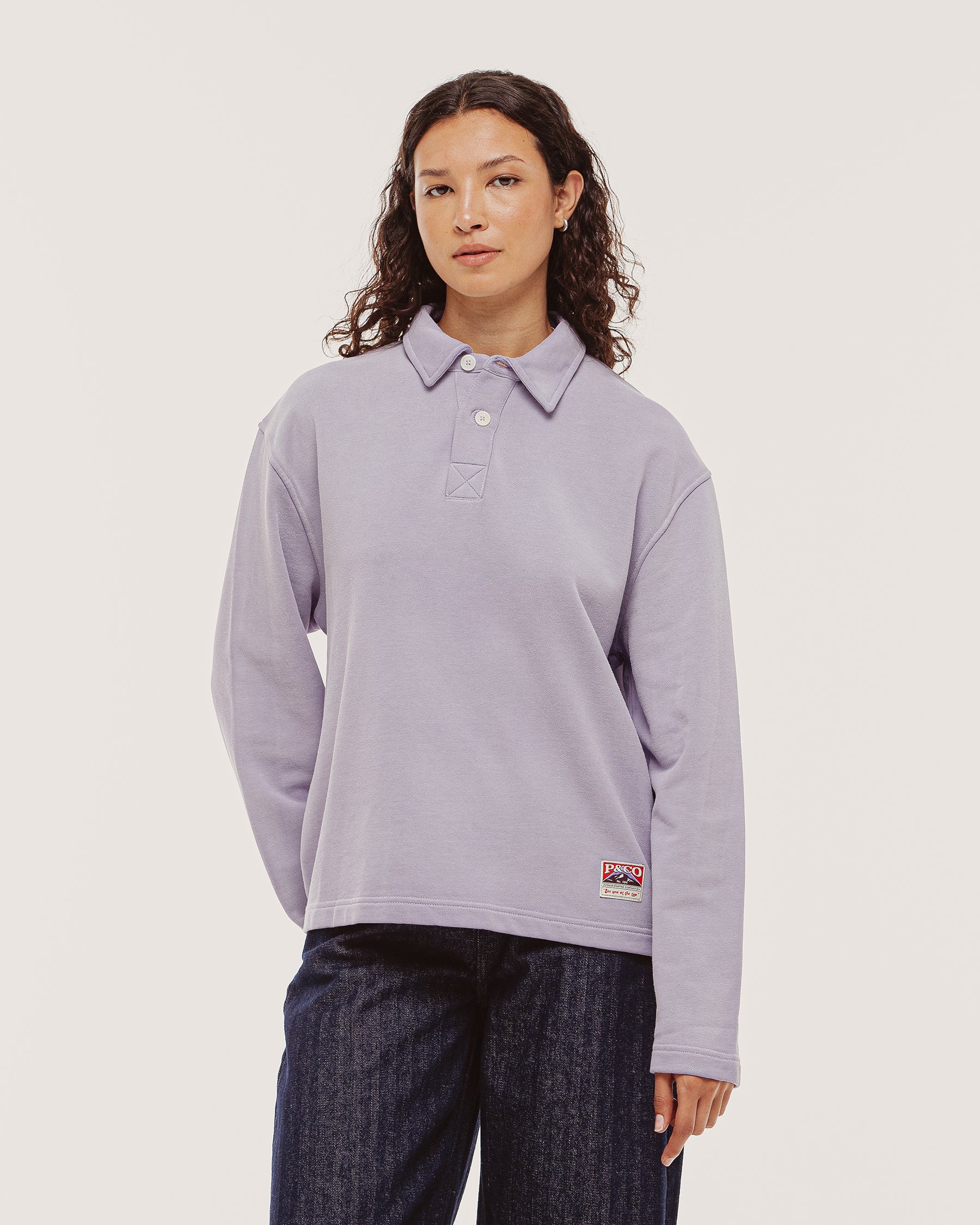 Emmett 1/4 Polo - Lavender