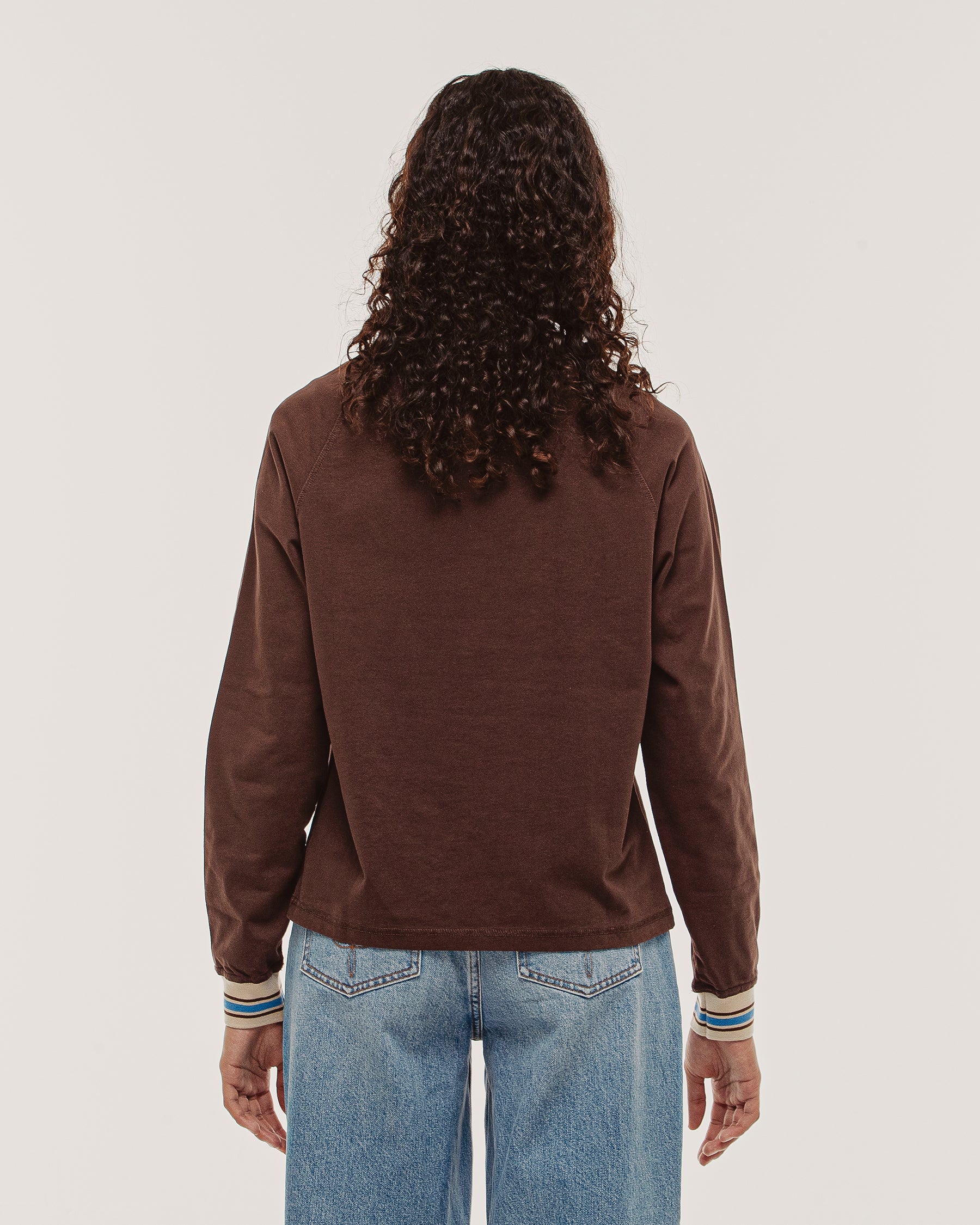 Tricot Ribbed Longsleeve - Brown