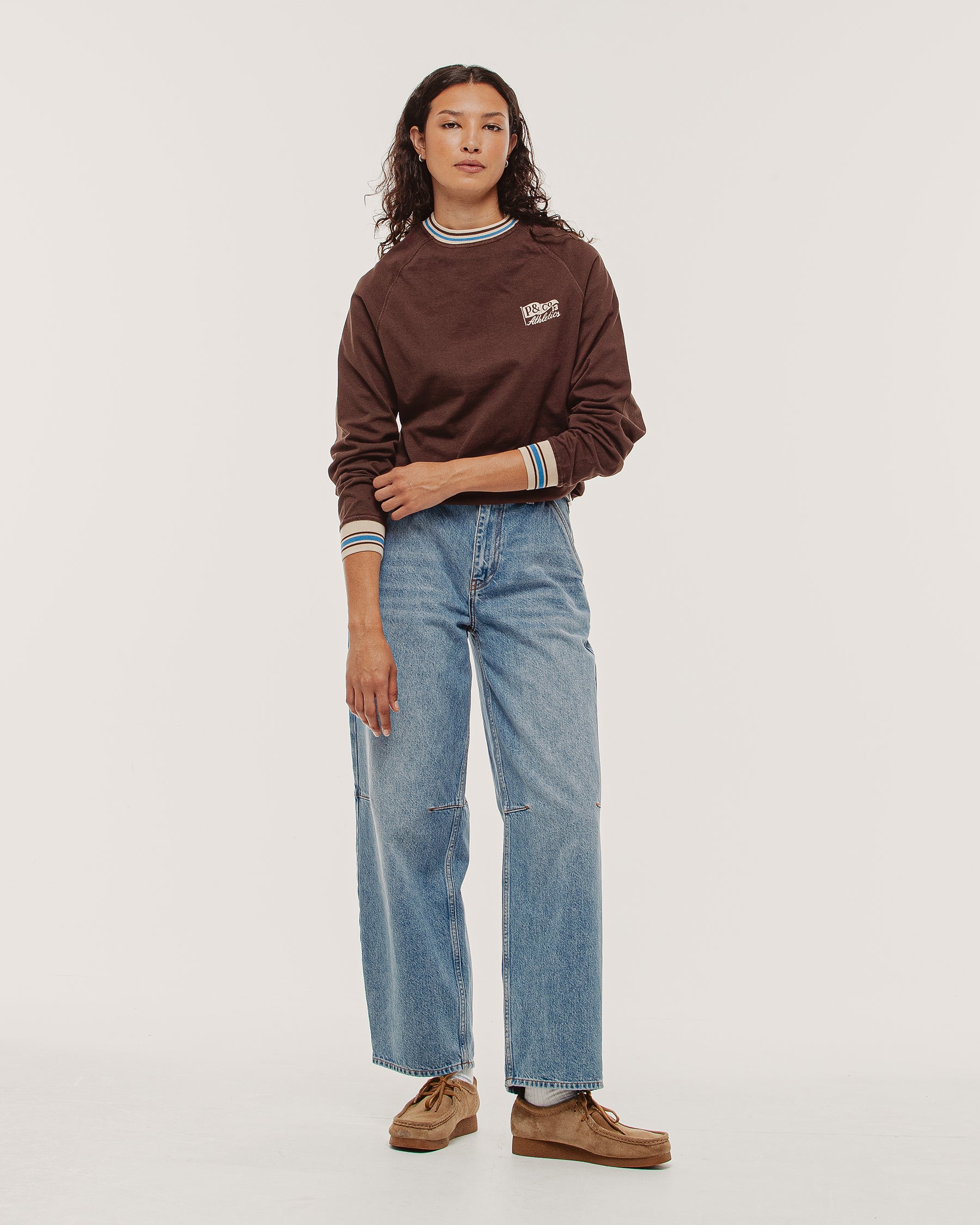 Tricot Ribbed Longsleeve - Brown