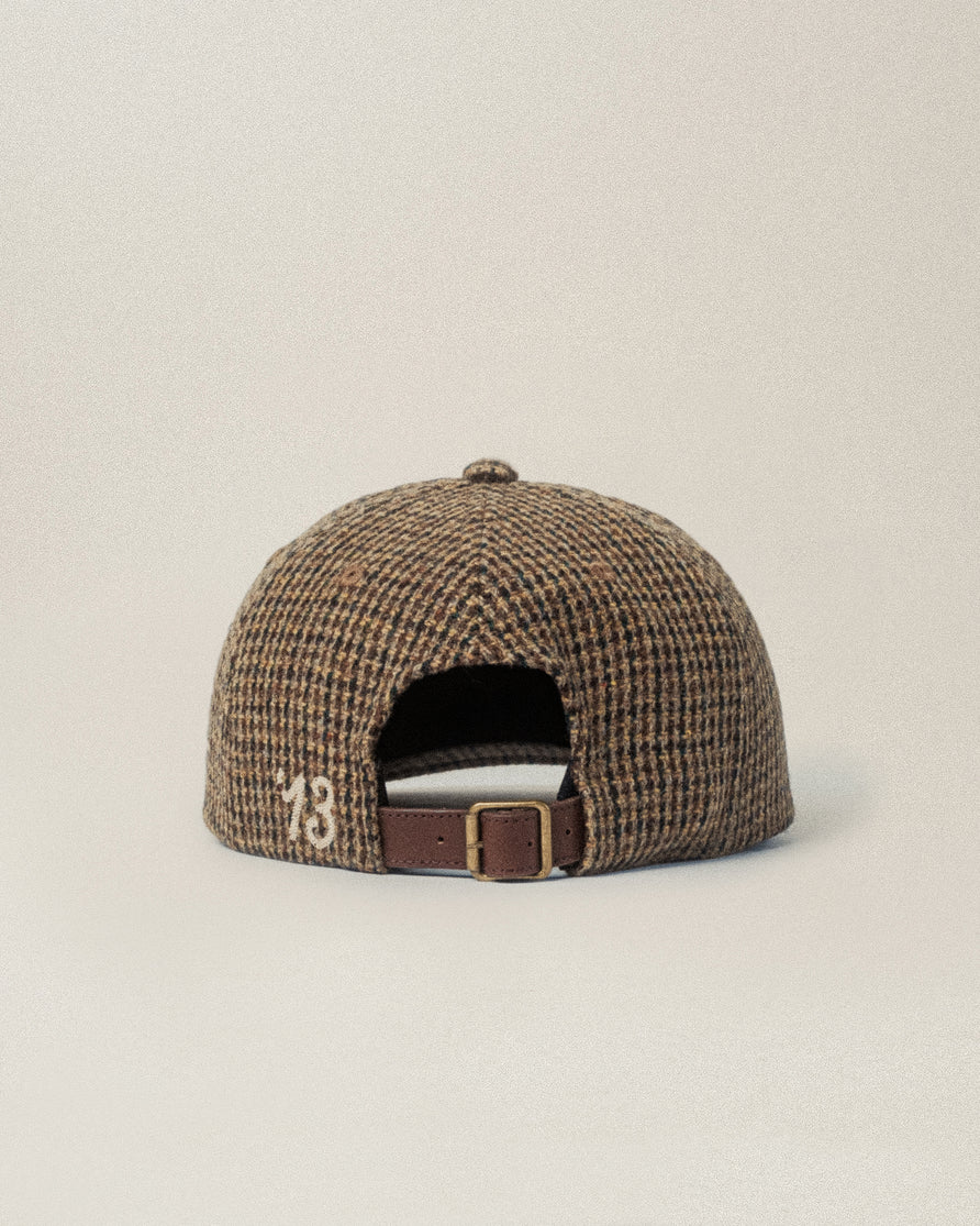 P&Co Classic Cotton Wool 5 Panel Cap - Puppytooth