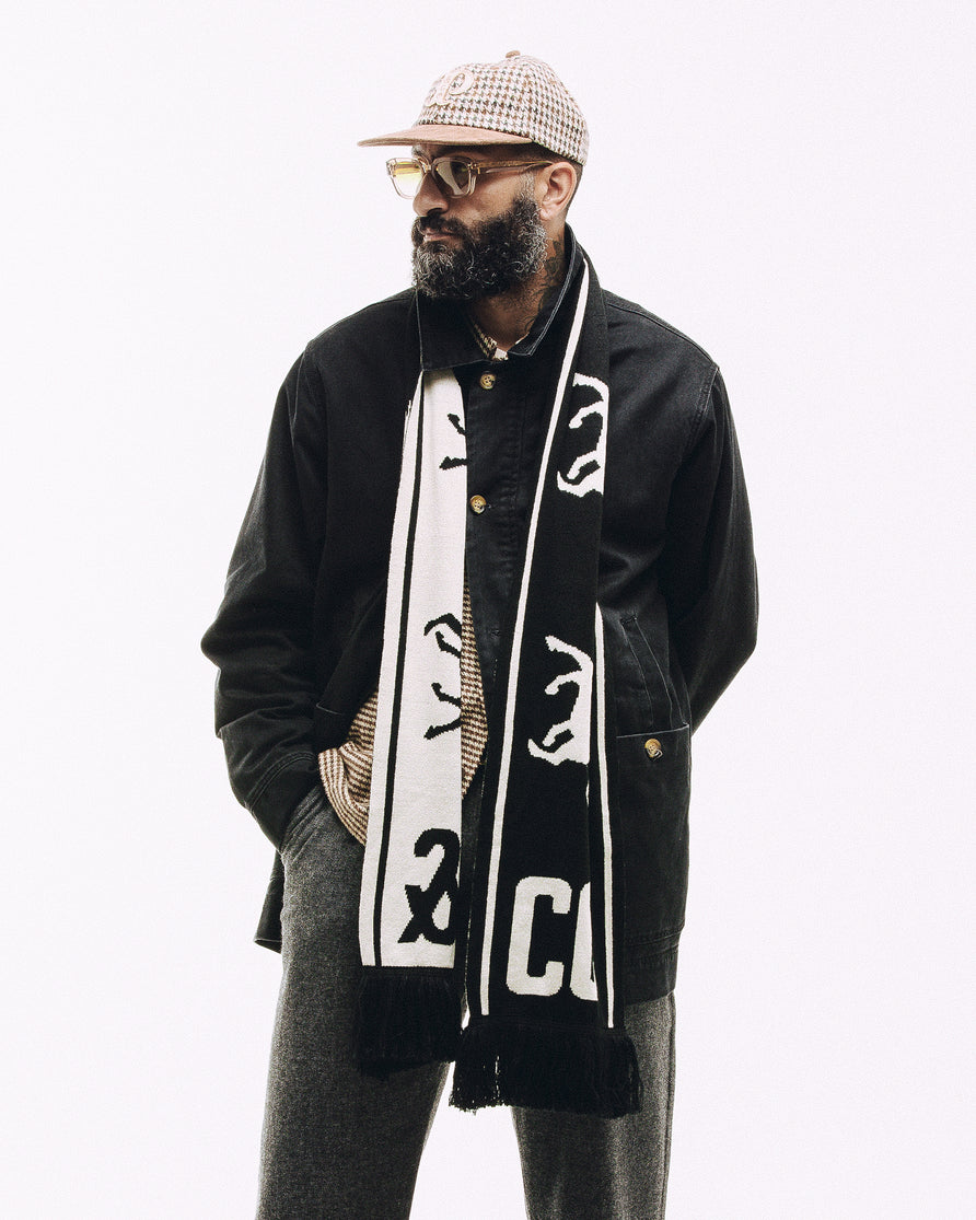 Bronco Scarf - Black & White