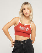 Western Wear Cami Top - Rust