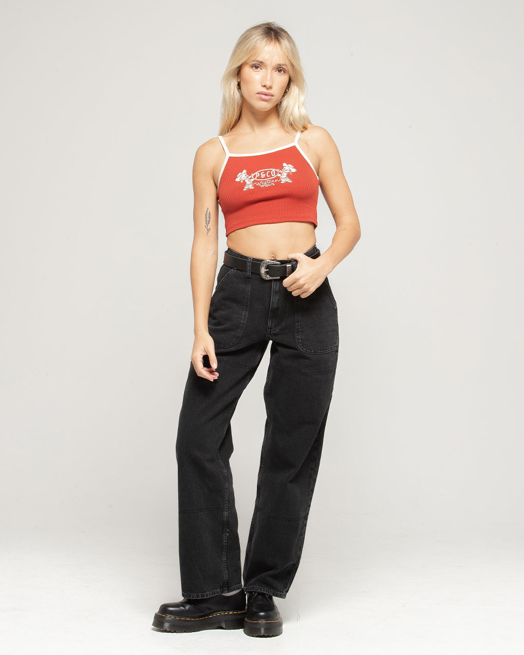 Western Wear Cami Top - Rust