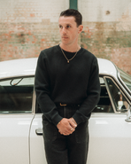 Crafted Ribbed Longsleeve - Washed Black