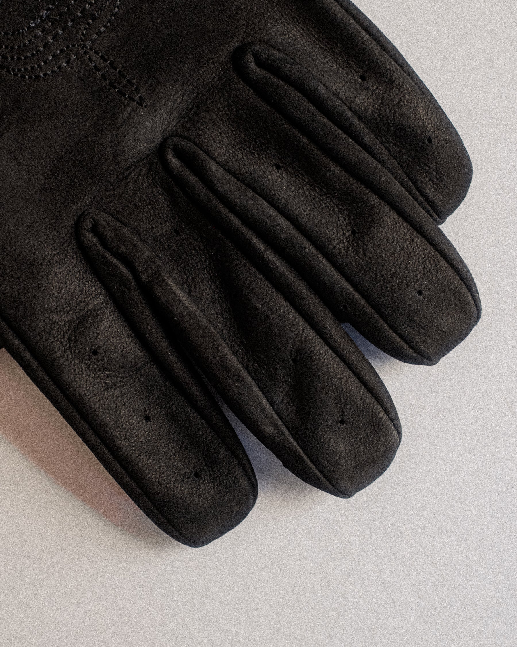 Austin Suede Riding Gloves - Black