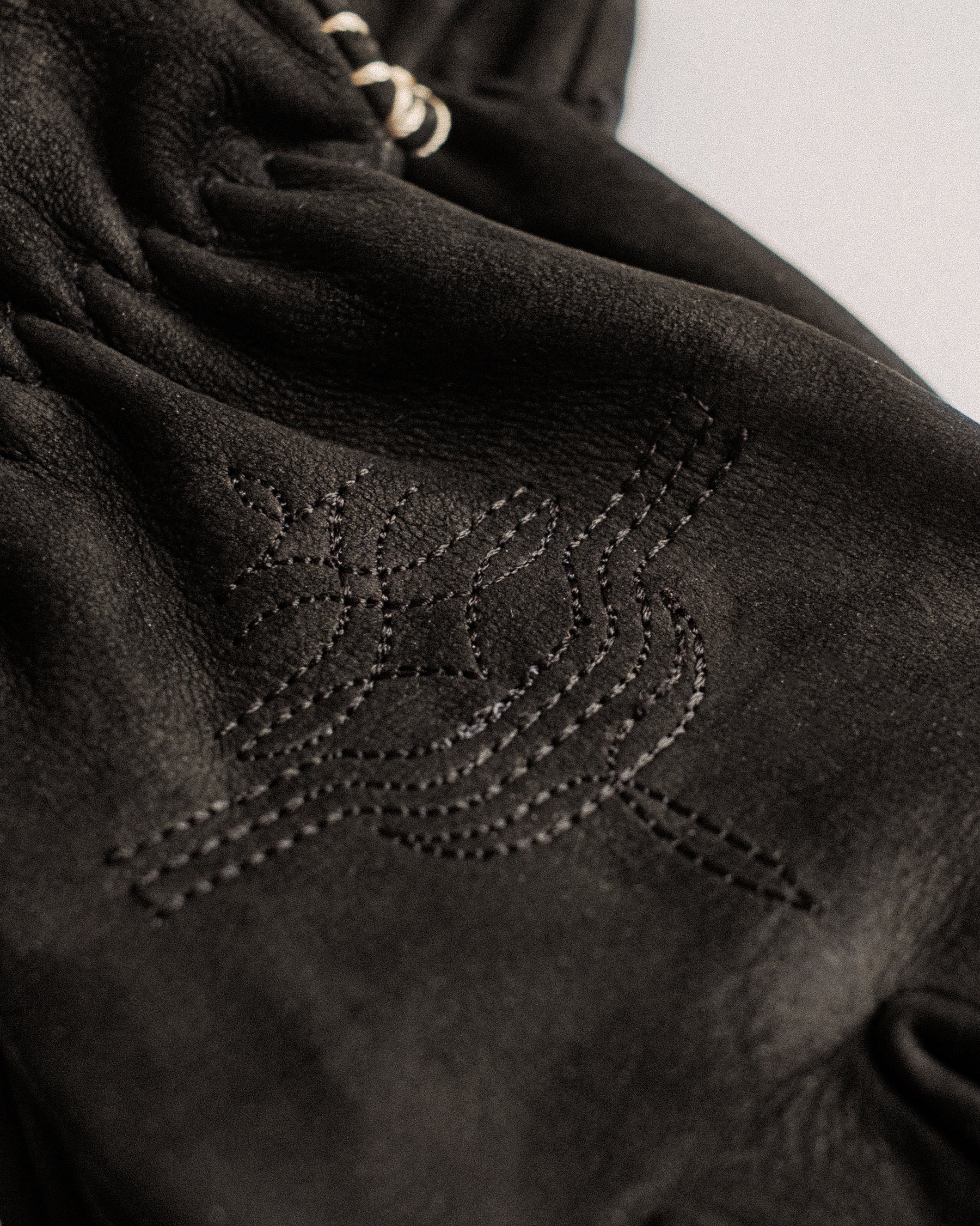 Austin Suede Riding Gloves - Black