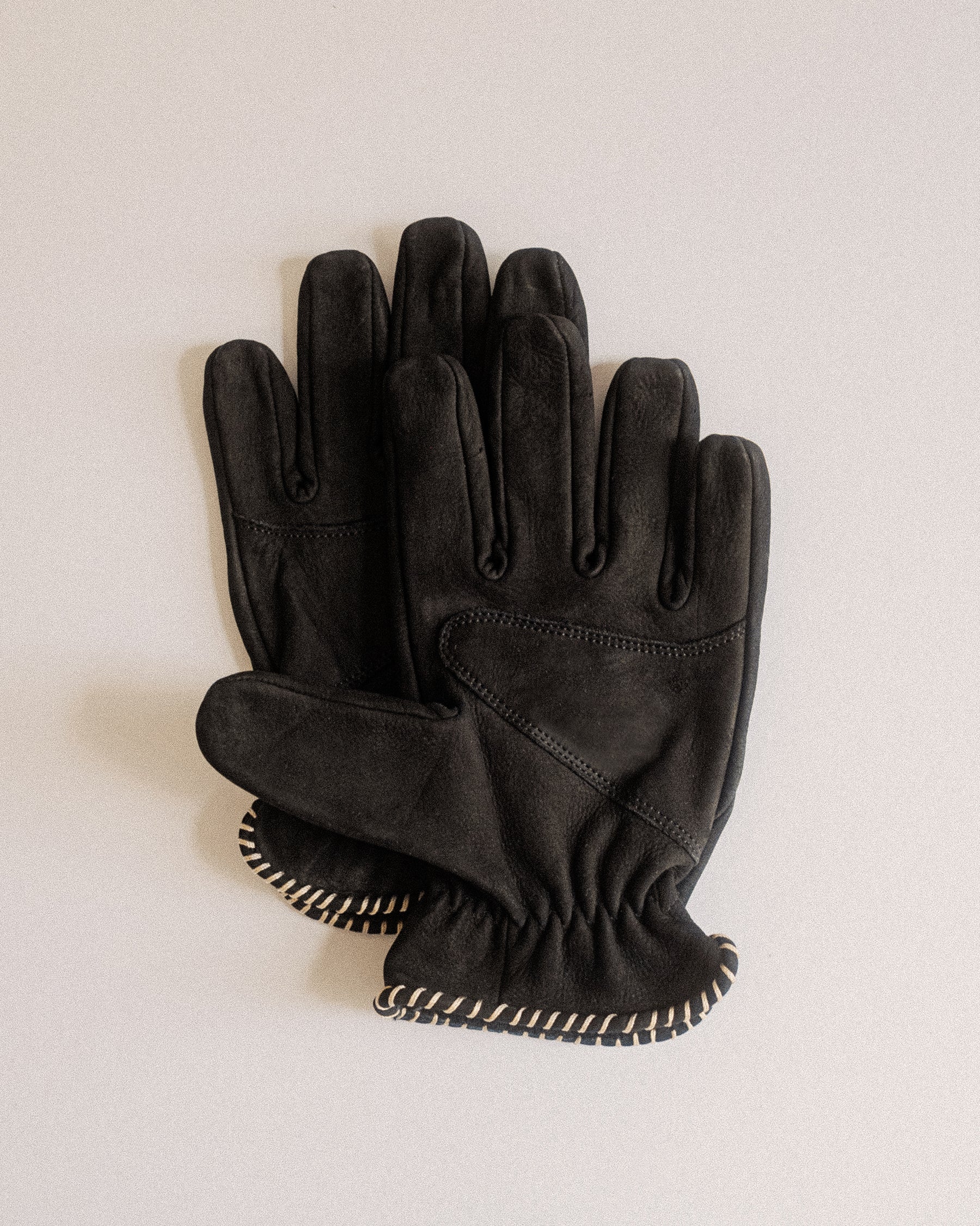 Austin Suede Riding Gloves - Black
