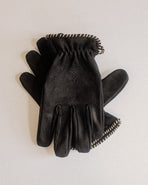 Austin Suede Riding Gloves - Black
