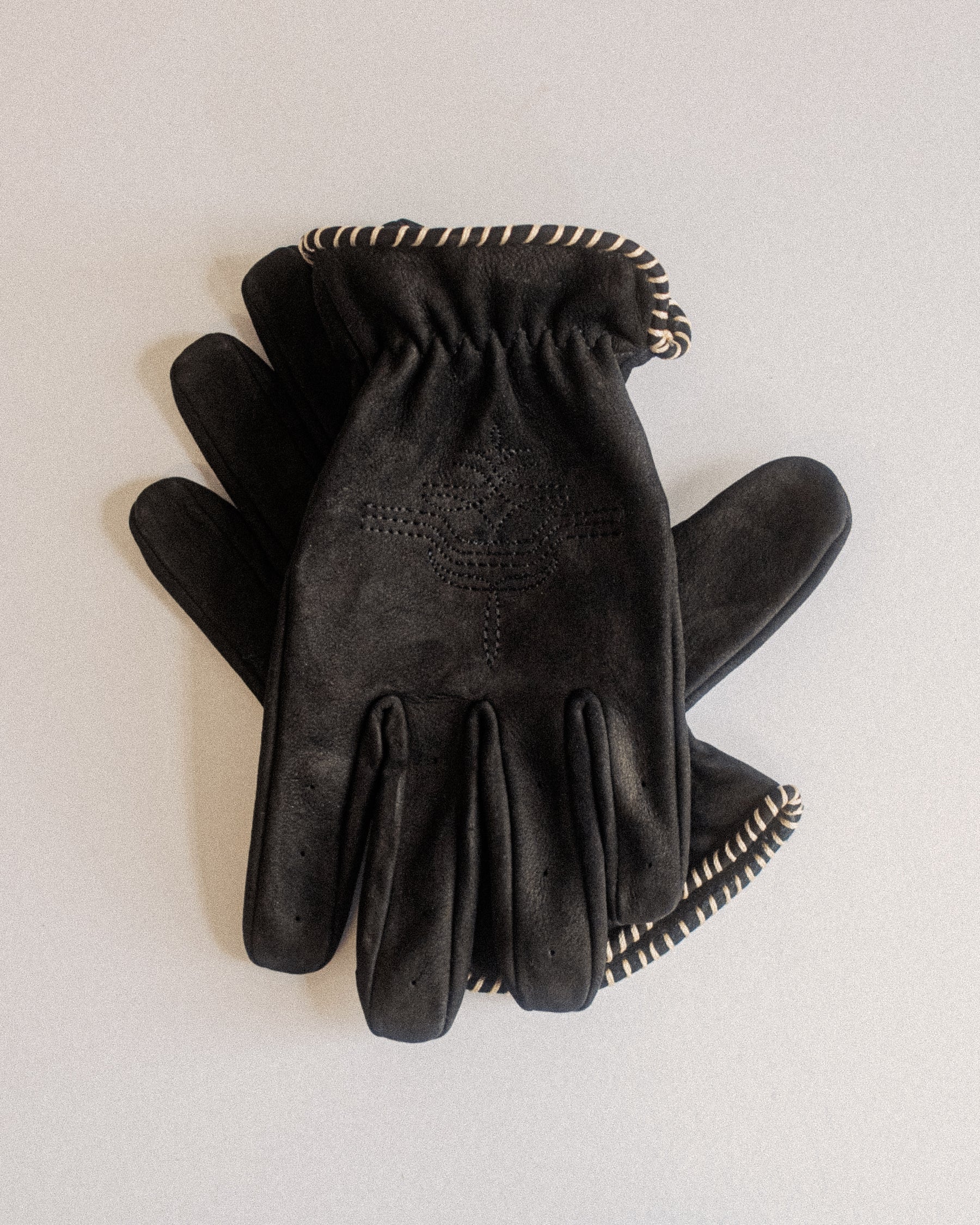 Austin Suede Riding Gloves - Black