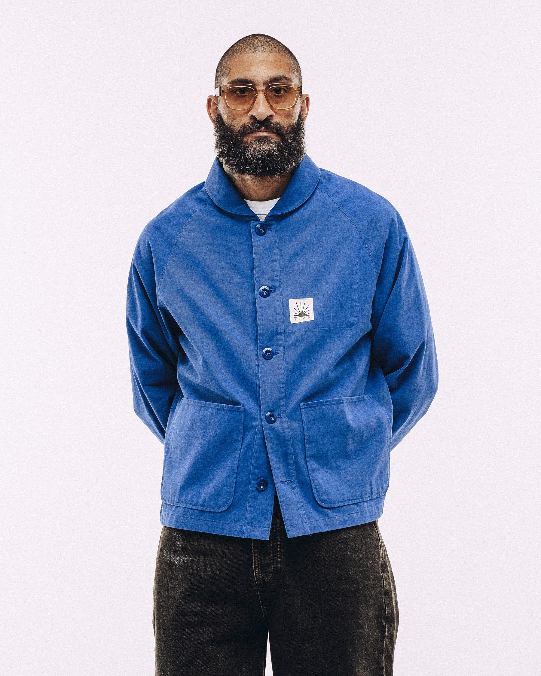 French Blue Vyse Chore Jacket | Men's Outerwear, Layering ‐ P&Co