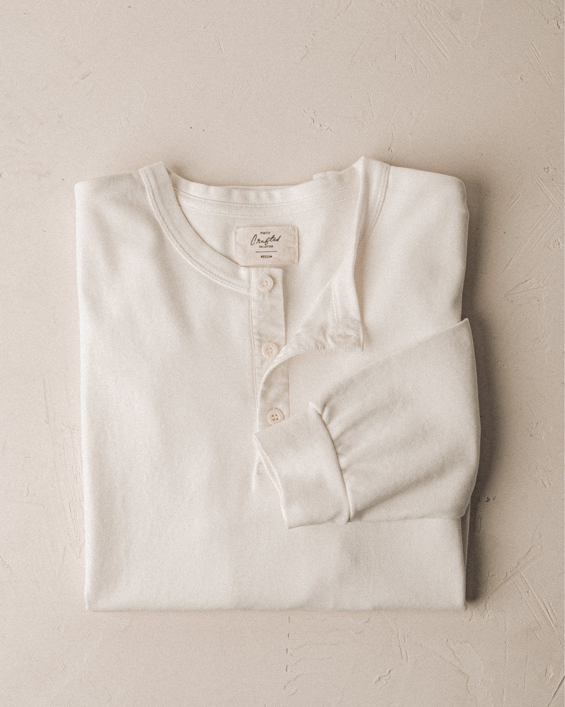 Crafted Heavyweight Henley Bundle - Washed Black & Off White