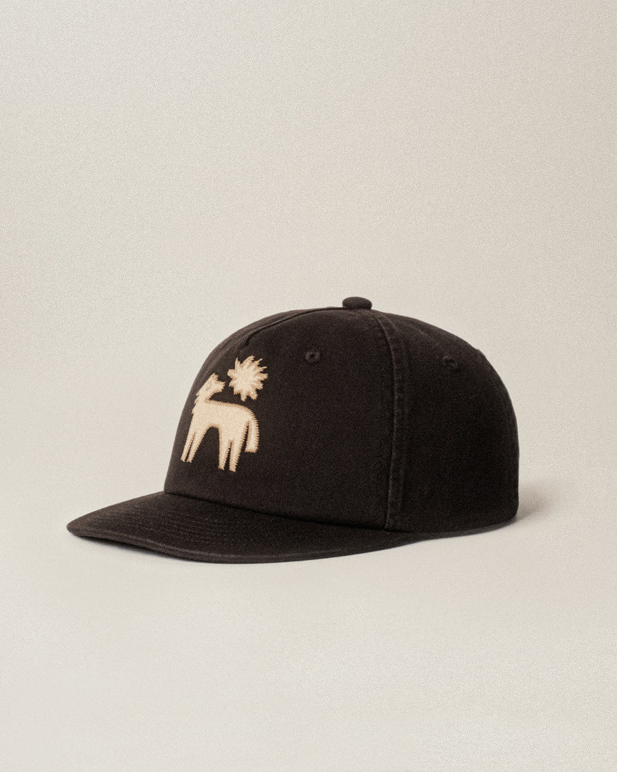 Akela 5 Panel Cap - Black