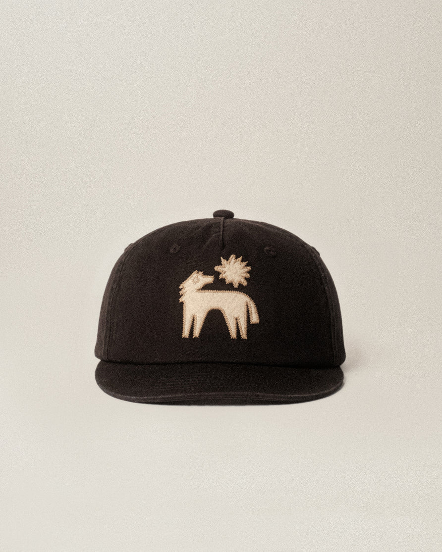 Akela 5 Panel Cap - Black