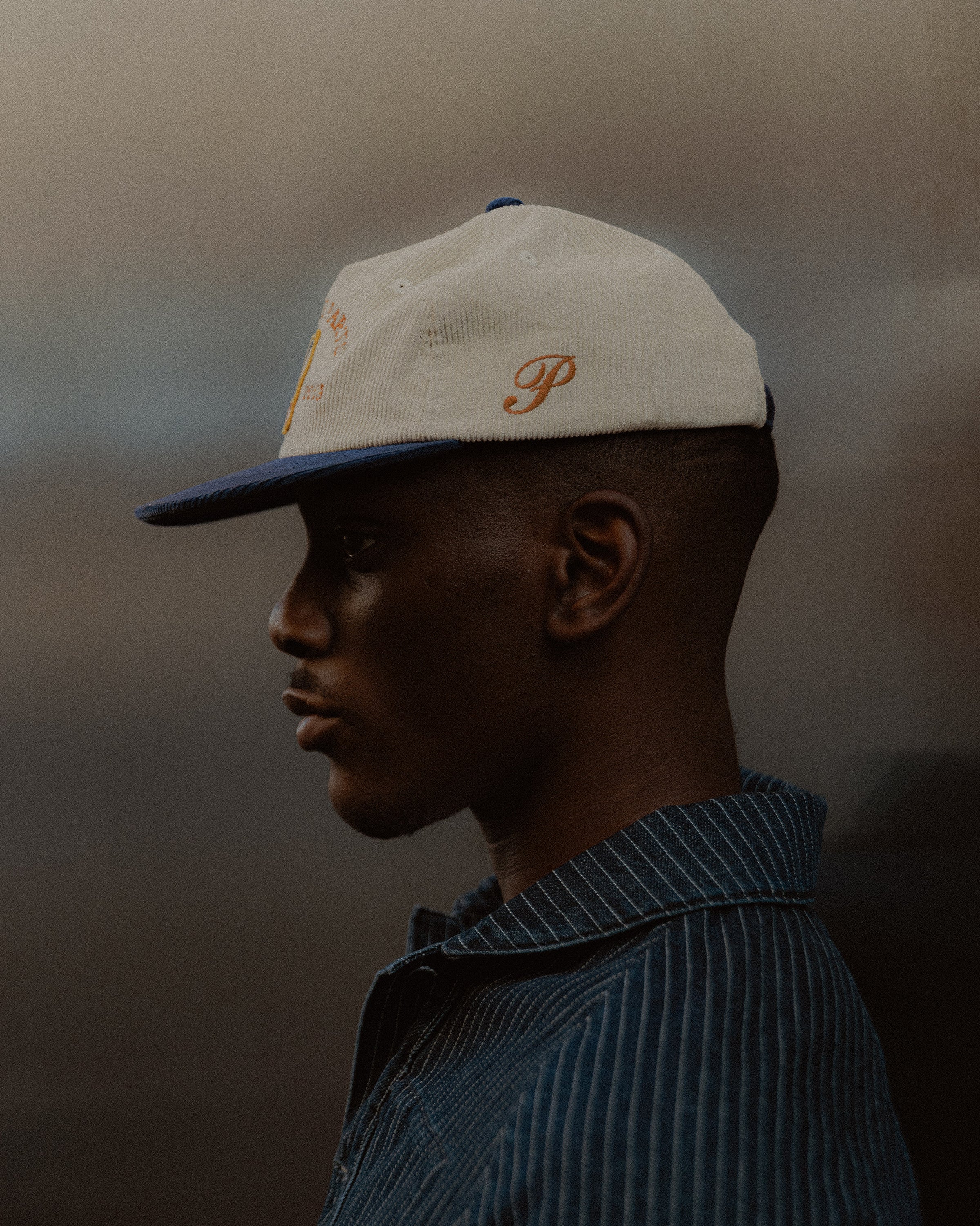 Genuine Parts Corduroy 5 Panel - Blue & Stone