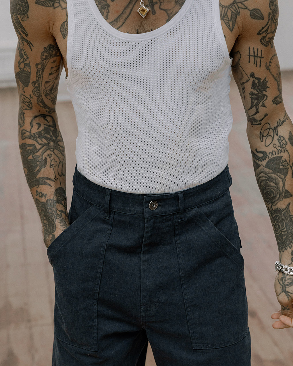 Service Fatigue Pants - Navy