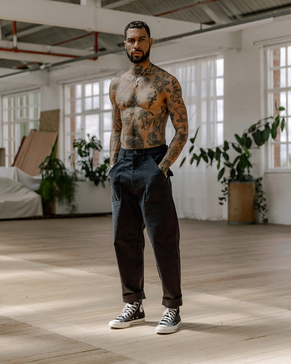 Service Fatigue Pants - Navy