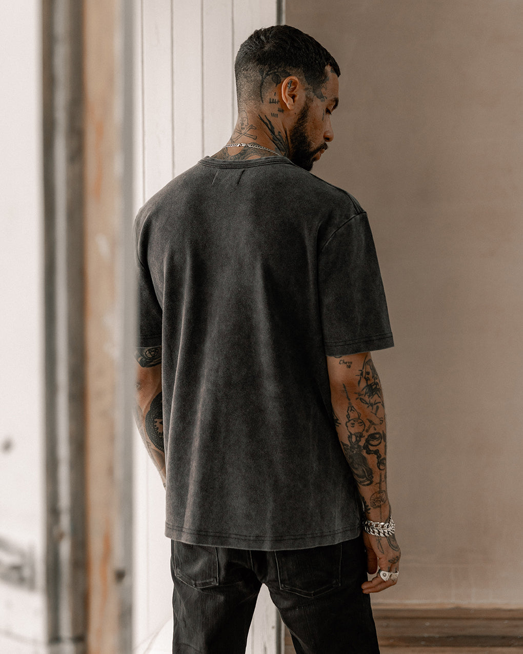 Men's Heavyweight Cotton T-shirt - Acid wash ‐ P&Co - A Mindset