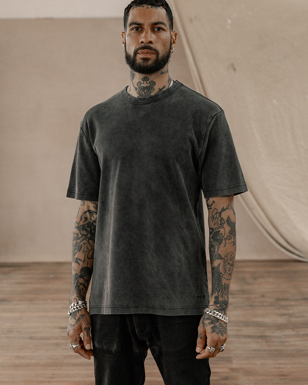 Men's Heavyweight Cotton T-shirt - Acid wash ‐ P&Co - A Mindset