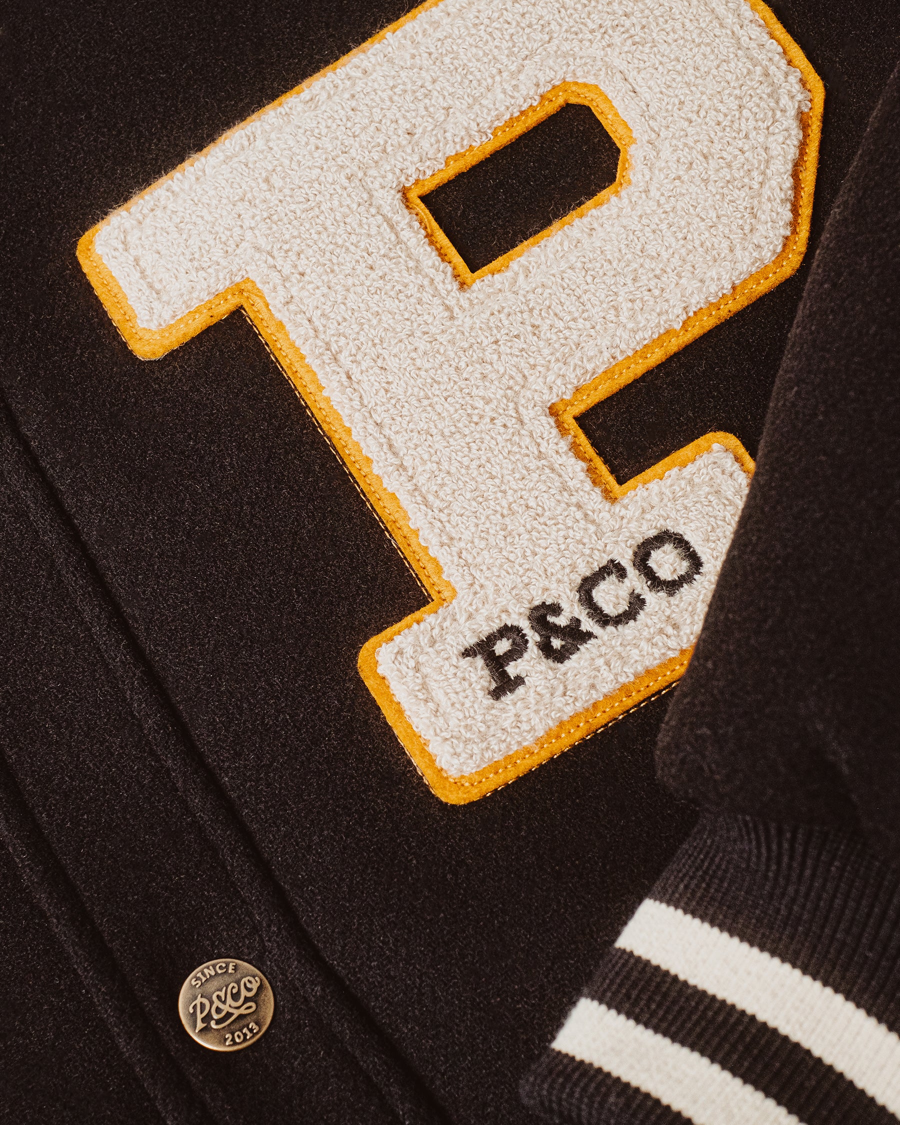 Drifters Letterman Jacket - Black