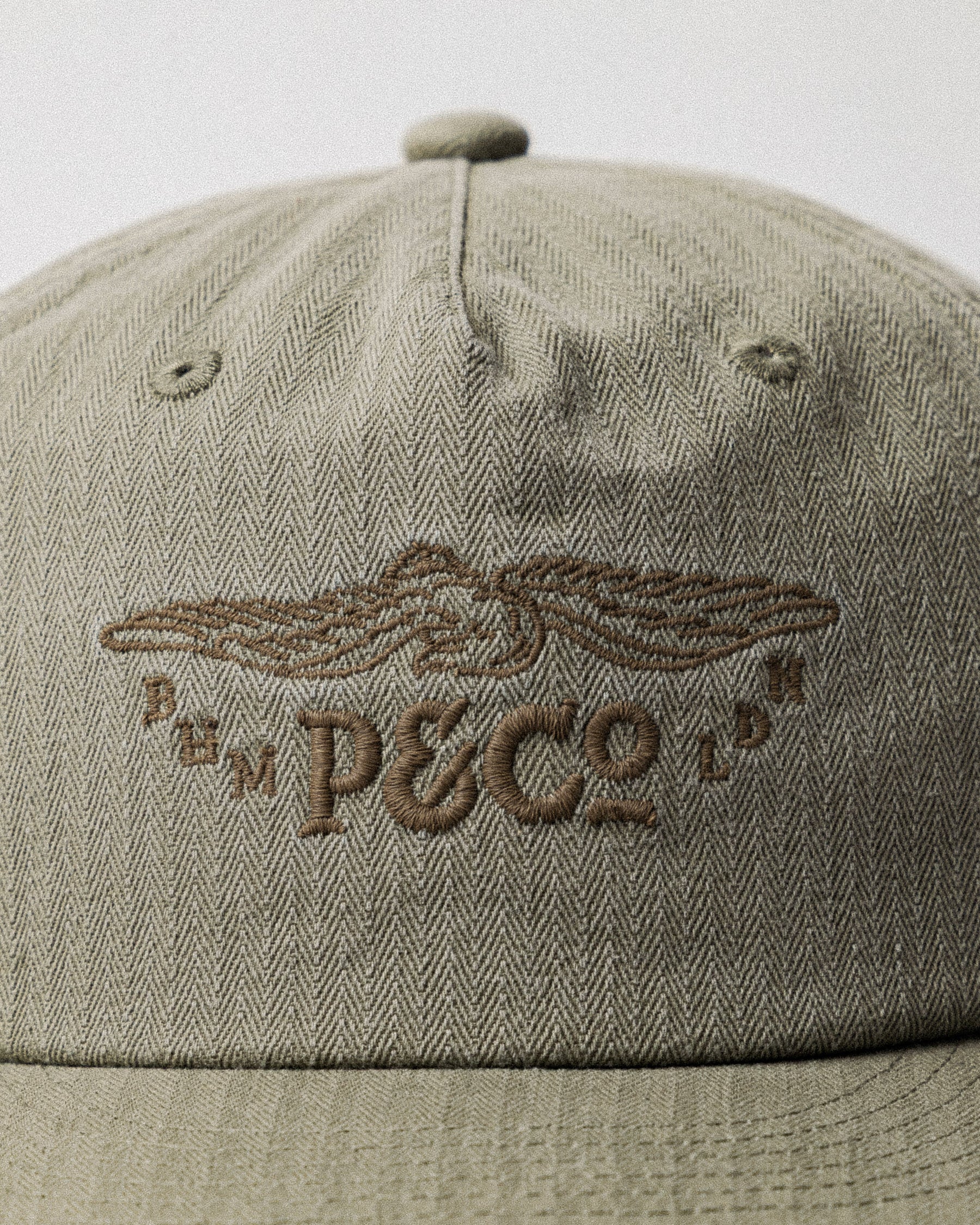 Founders Short Peak 5 Panel Cap - Military Green