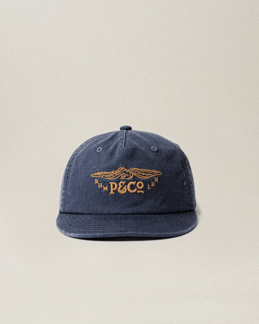 Founders Short Peak 5 Panel Cap - Navy
