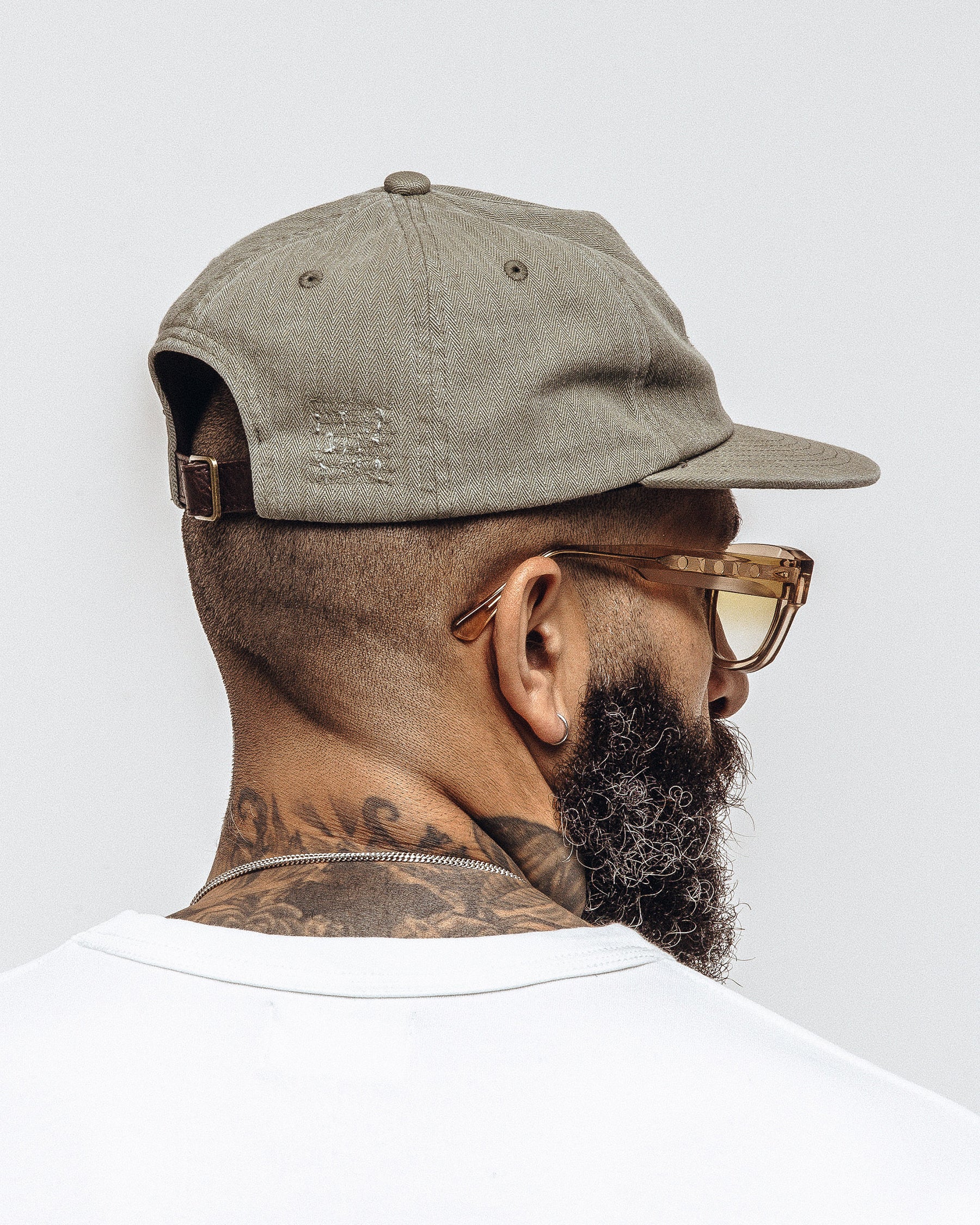 Founders Short Peak 5 Panel Cap - Military Green