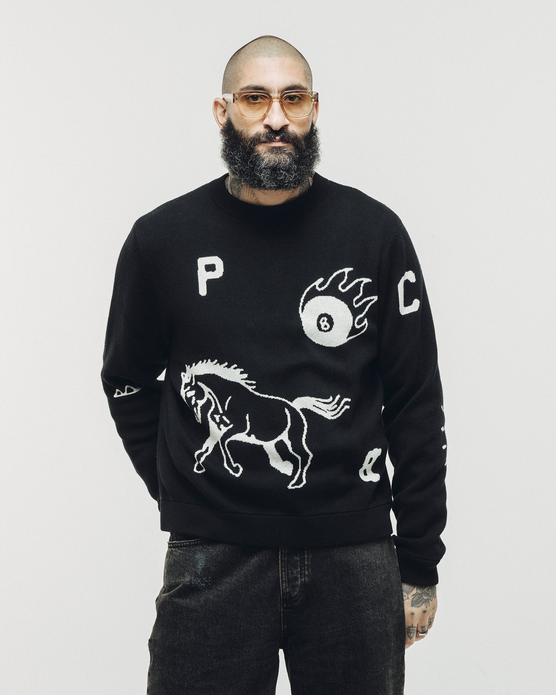 Flash Knit Jumper - Black