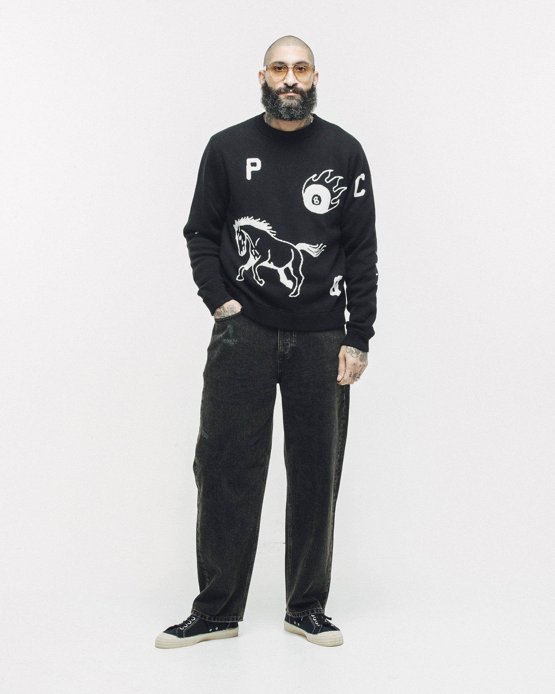 Flash Knit Jumper - Black