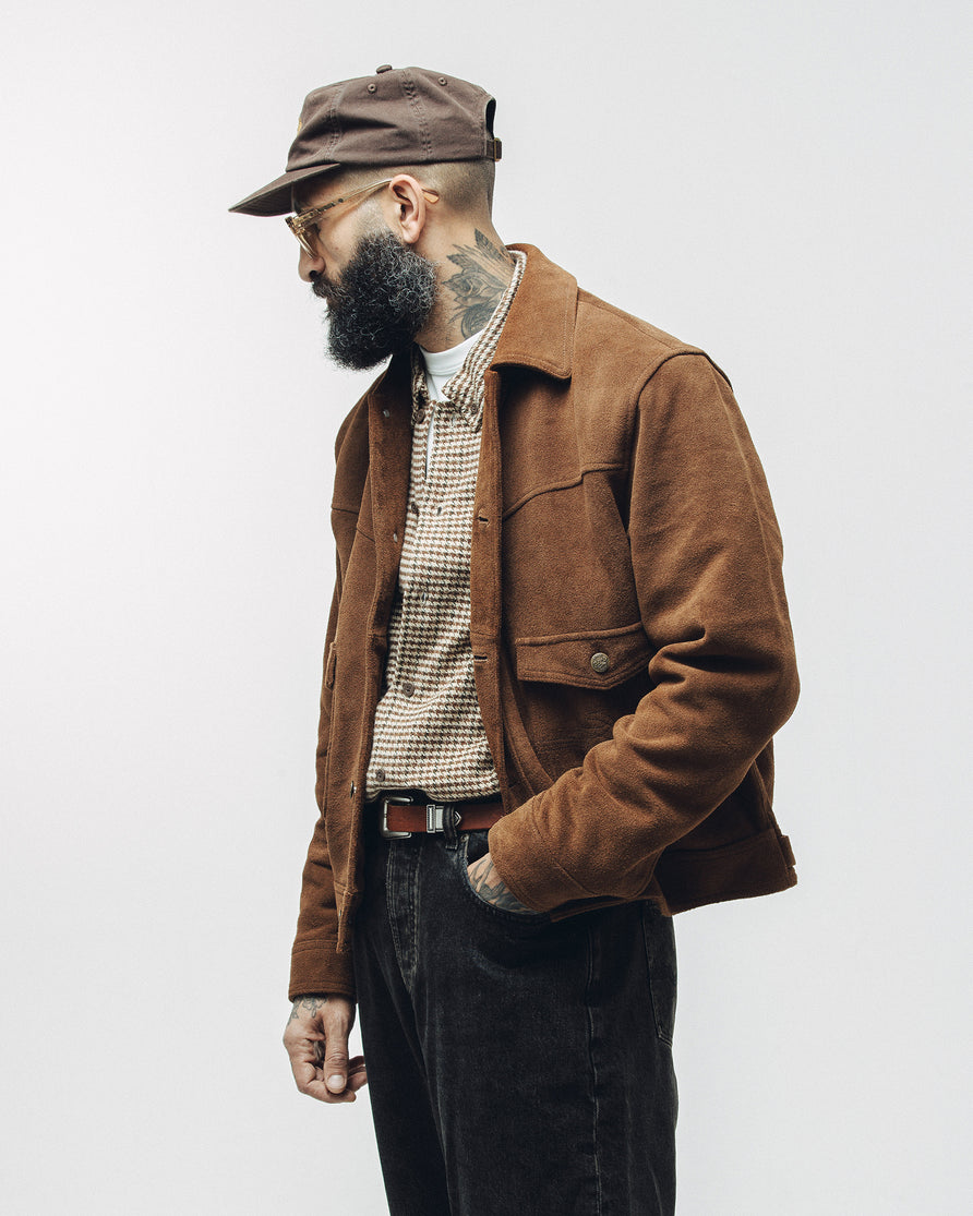 Sierra Suede Jacket - Dark Tan