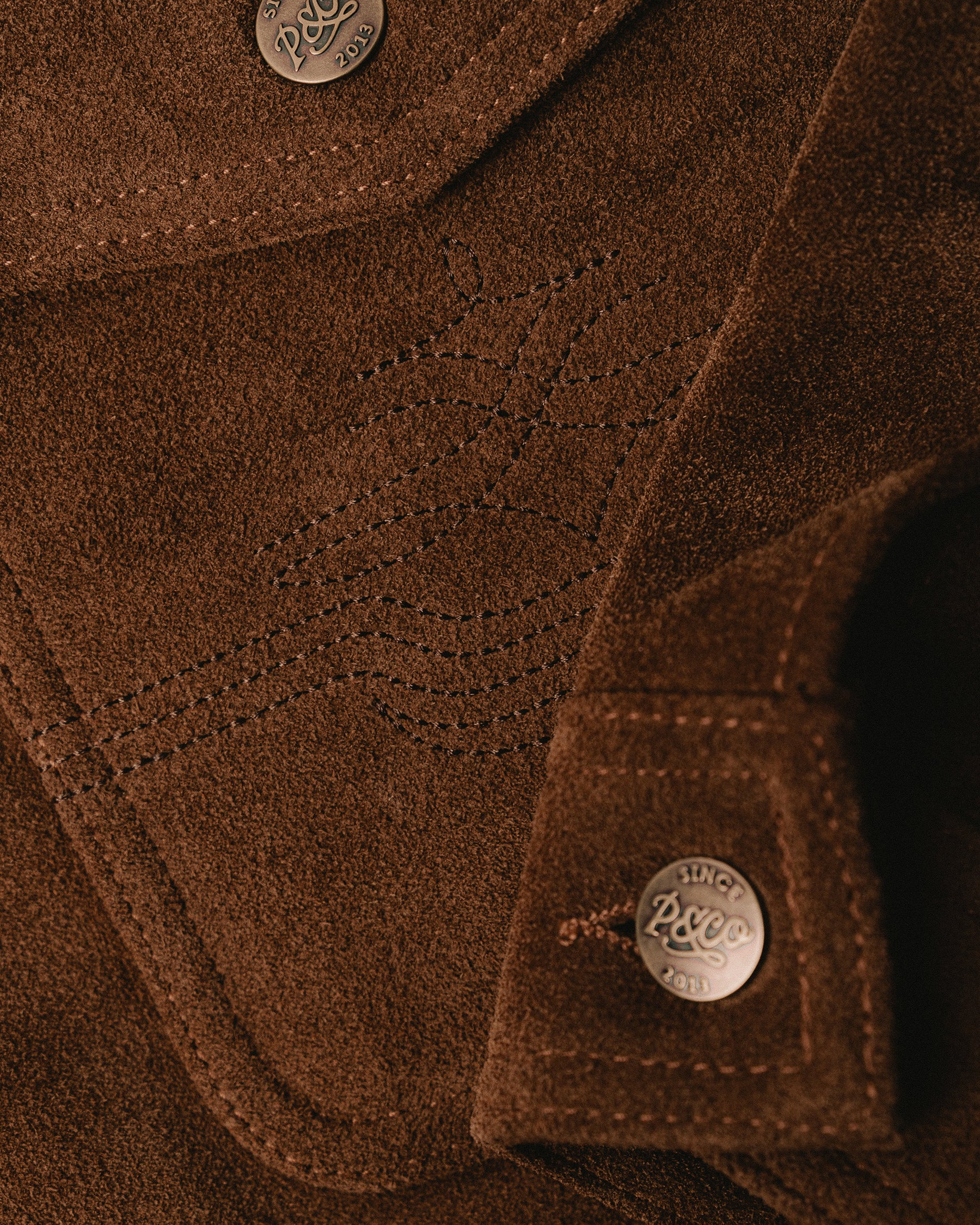 Sierra Suede Jacket - Dark Tan