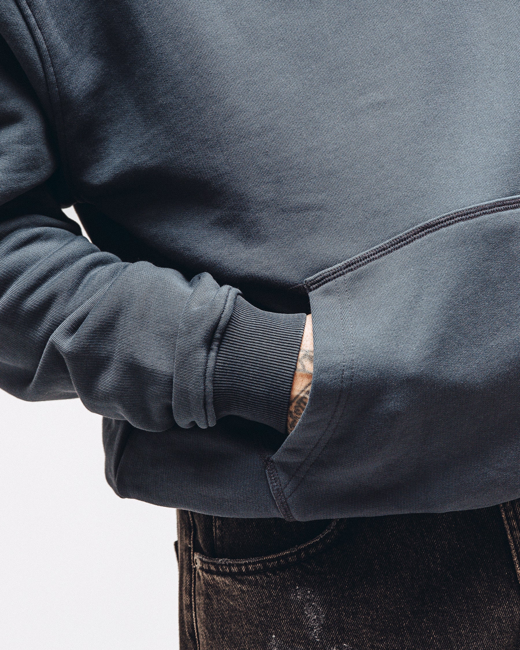 Flat Out Club Hoodie - Washed Black