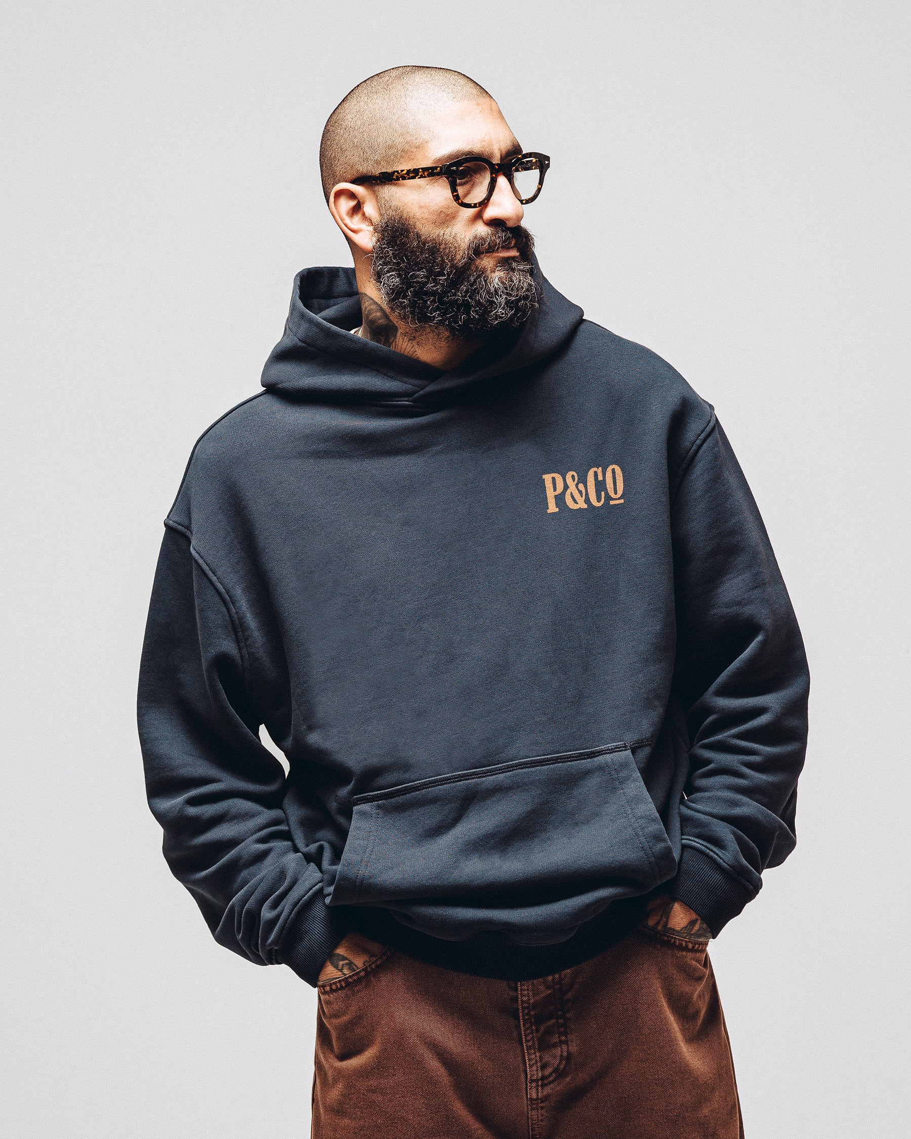 Bucking Bronco Hoodie - Washed Black